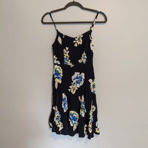 Old Navy Fit & Flare Cami Dress - Navy Floral - XS